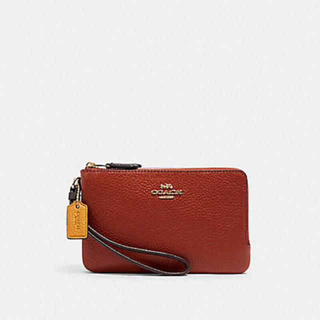 NEW: COACH Double Corner Zip Wristlet in Colorblock (BEST GIFT) in Other in Mississauga / Peel Region - Image 2