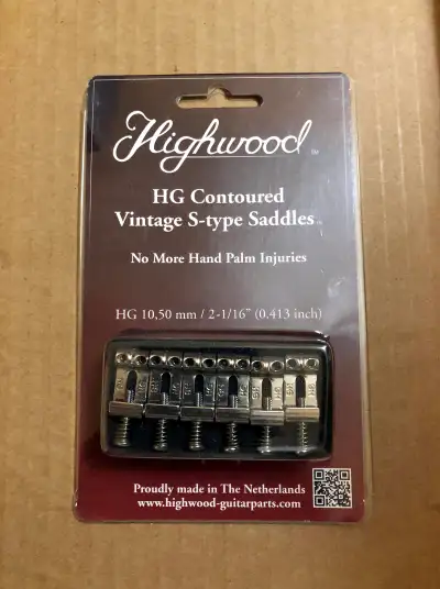 Highwood Fender Strat Guitar Bridge Saddles, View more