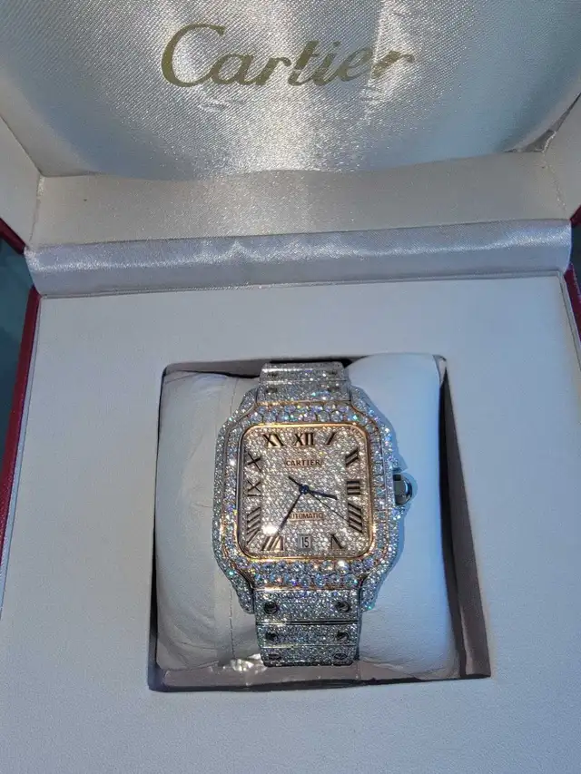 Moissanite Diamond Watch Cartier