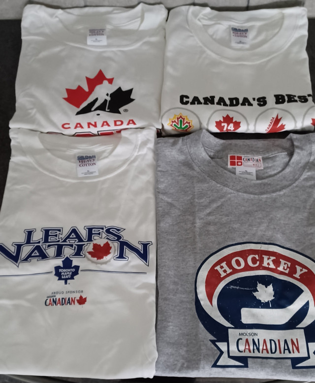 TORONTO MAPLE LEAFS NATION AND BEER BRANDED T-SHIRTS (Set of 4) in Arts & Collectibles in Barrie