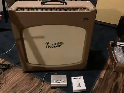 Supro Tremolectric 50 amp 3X10”, master volume with reverb/trem, View more