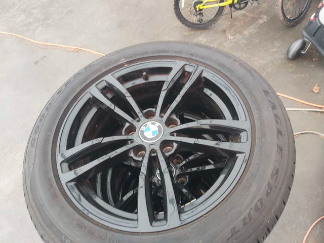 Practically New BMW & GOODYEAR EAGLES 245/50R18 in Tires & Rims in Moncton