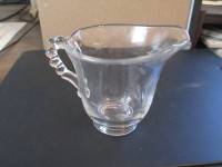 cornflower cream pitcher with beaded handle