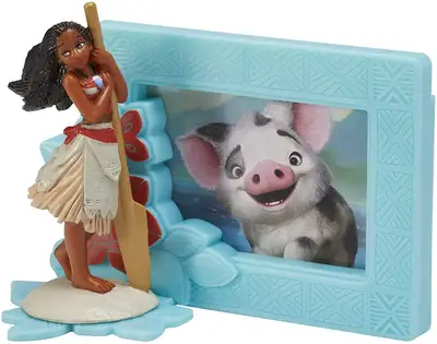 Cake Topper Disney Moana DecoPac Movie Birthday Figurine Picture Frame Decoration 2 pc Set New You H...
