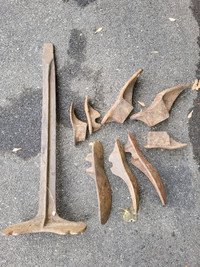 Vintage set of old shoe maker tools