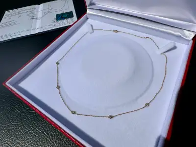 #791 - 14kt Yellow Gold, .30 Carat Diamond Necklace 20”, View more