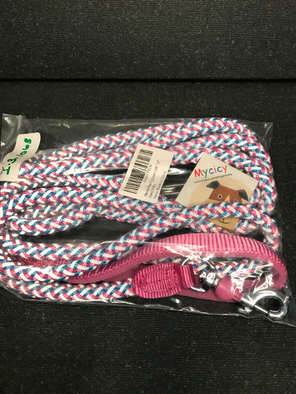 Mycicy Rope Dog Leash - 10ft Reflective Pink Dog Leash - (1/2") in Accessories in Mississauga / Peel Region - Image 4