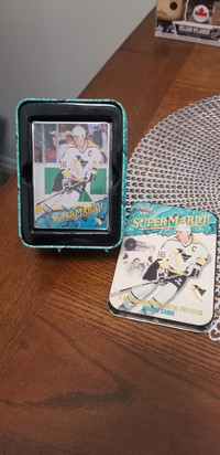 Mario lemieux 5 all star metal collector cards, LOOK 