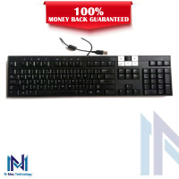 Genuine Dell Y-U0003-DEL5 Multimedia Wired Black Silver Keyboard