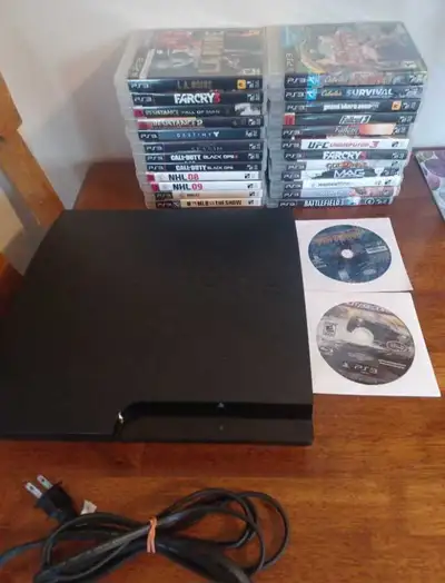 Tested and working Playstation 3 slim console. It is 160gb. It has a few marks on it, but pretty goo...