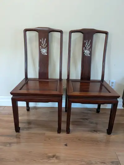 Vantage Ming Dynasty Style Dining Chair With Intricate Inlay, View more