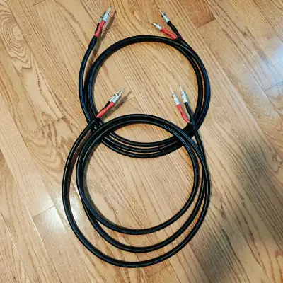 Japan-made Canare 4S11 11AWG Speaker Cables - 7' pair -, View more
