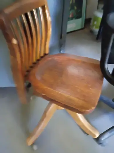 Vintage Wooden Office Chair, View more
