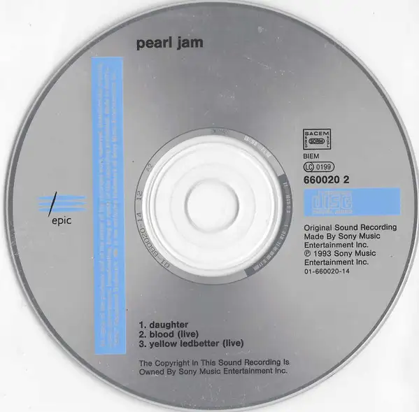 Pearl Jam  --  Daughter    * CD // Disque Compact in CDs, DVDs & Blu-ray in City of Montréal - Image 4