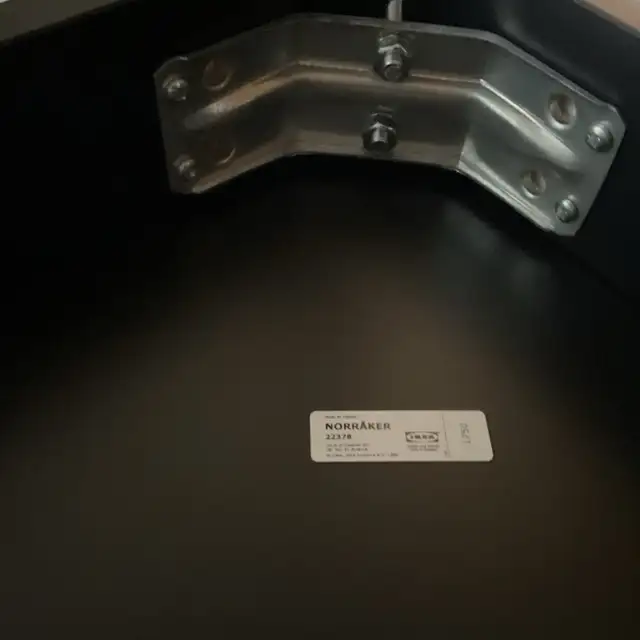 Norraker IKEA Birch Bar table and Henriksdal leather chairs in Dining Tables & Sets in Lethbridge - Image 3