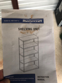 Steel shelving unit