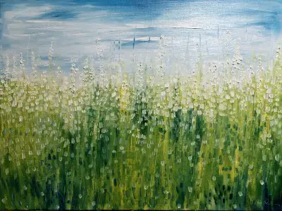 Original Oil Painting - Summer Meadow, View more