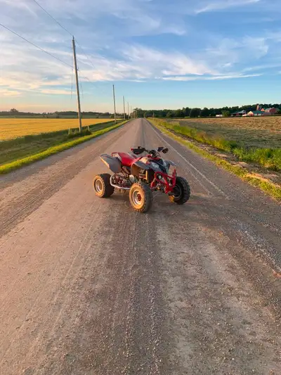 Polaris predator 500 aftermarket exhaust really clean quad selling for a buddy 3500 obo located in M...