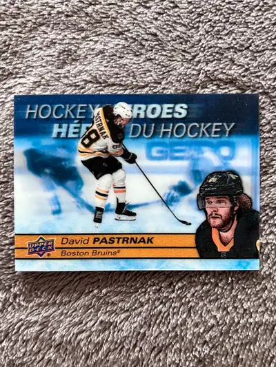 2021-22 Upper Deck Tim Hortons David Pastrnak Hockey Heroes