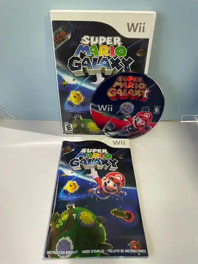 NINTENDO WII SUPER MARIO GALAXY W/MANUAL, View more