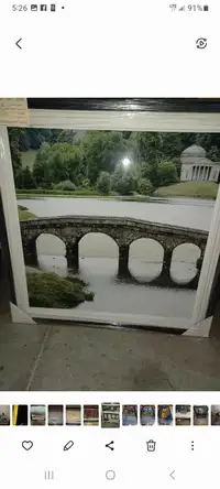 Bridge over water art