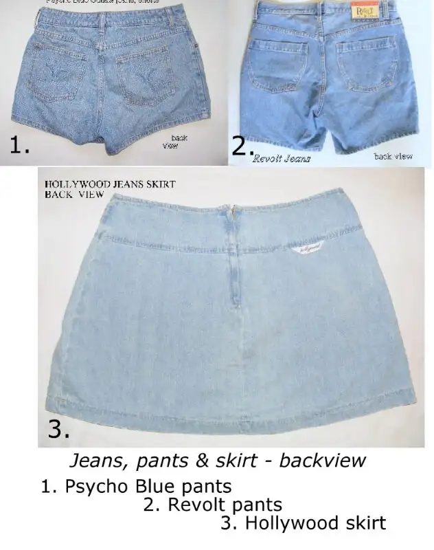 Jeans Shorts Psycho 9 pants, Revolt 33 pants, Hollywood skirt 34 in Women's - Bottoms in City of Toronto - Image 3