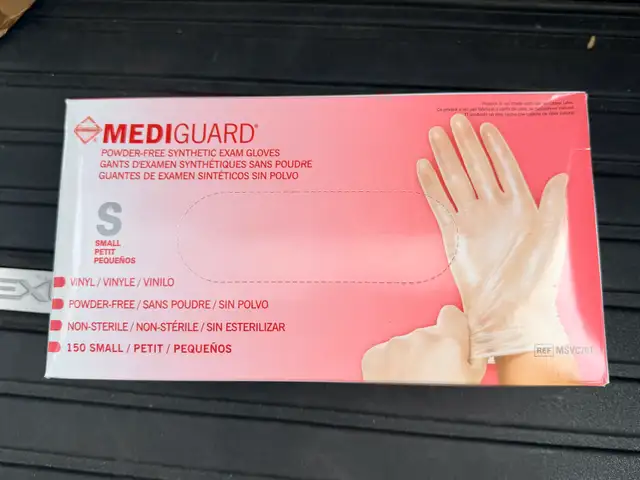 Mediguard Synthetic Vinyl gloves SIZE SMALL ONLY