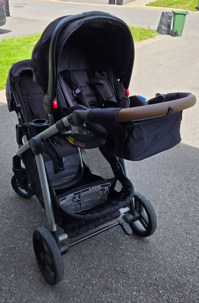 Graco Nest2Grow Double Stroller + Infant Car Seat & Base in Strollers, Carriers & Car Seats in Ottawa - Image 3