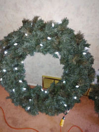 2 very large Christmas Wreaths