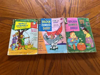 Golden Key Specials Lot Disneys Robin Hood, Tom & Jerry and Lulu, View more