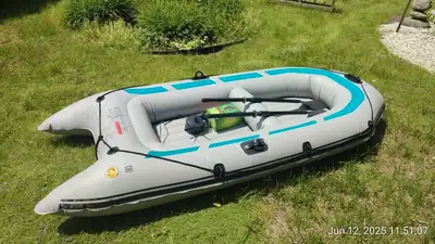 I am selling my Coleman Inflatable PVC boat, which comfortably seats three people or a total of 680...