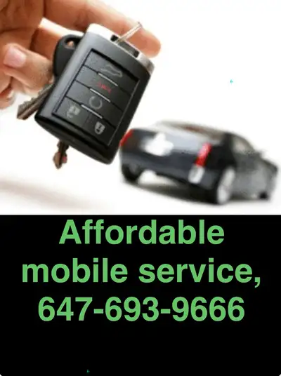Call or text 647-693-9666 All vehicles auto locksmith, key fob cutting, duplication and programming....