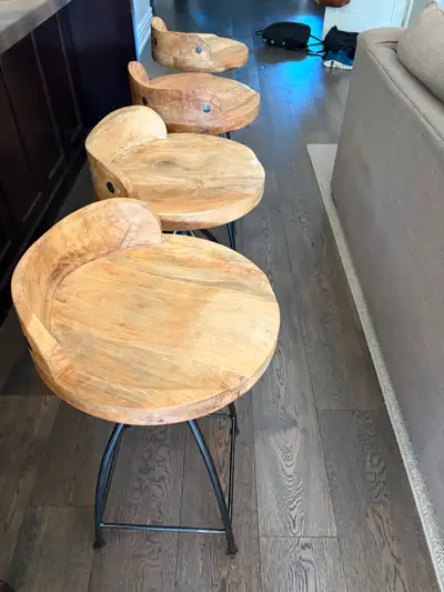 Industrial Style Counter Stools -- 4, View more