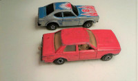 Matchbox Ford Cortina 1979 and Ford Capri 1985