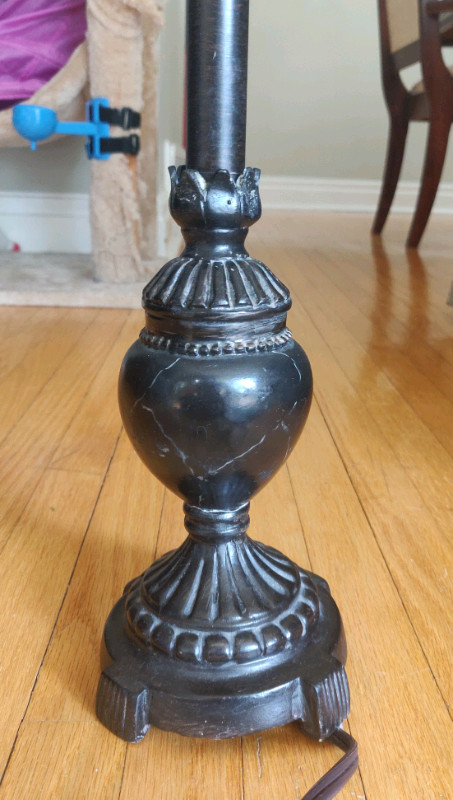 Black Bombay Company table lamp + matching shade  for sale  