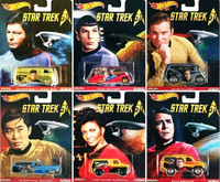 2016 Hot Wheels Pop Culture Star Trek 50th Anniversary Cars