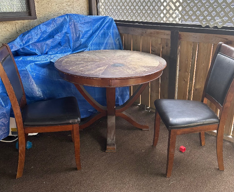 Yard sale Table Tv stand tires kids bike ect. Garage Sales Calgary