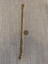 14k solid gold men’s bracelet, 8 inches long ,9.9 grams