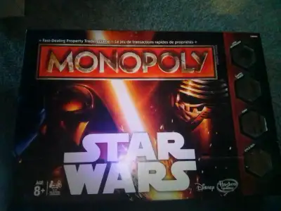 Star Wars Monopoly Complete with Star Wars Made Easy book., View more