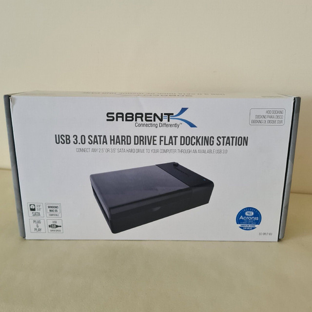 2TB Sabrent USB 3.0 to SATA External Hard Drive Lay-Flat Docking dans Composants de système  à Ville de Montréal - Image 4