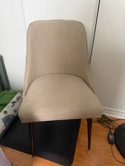 3 Modern Upholstered Accent / Dining Chair – Excellent Condition, View more
