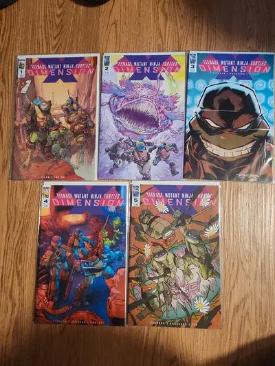 IDW ninja turtles dimension x #1-5, View more