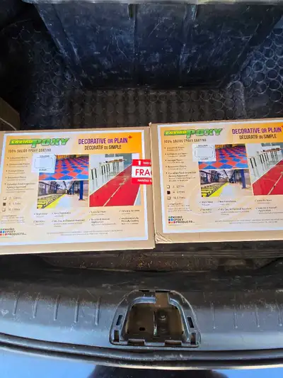 EnviroPoxy Coating Clear. Two Boxes.$30  for both, View more