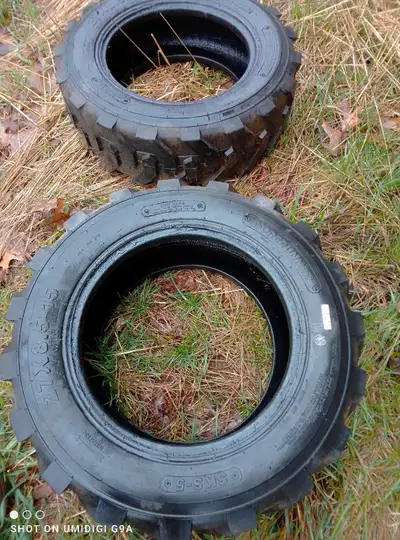 2 tires for sale. Brand new just took them off my orchard platform not used. 240 each or 480 pair. 2...