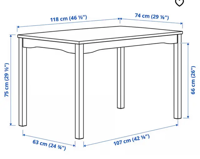 ikea table and chairs in Dining Tables & Sets in Bedford - Image 3