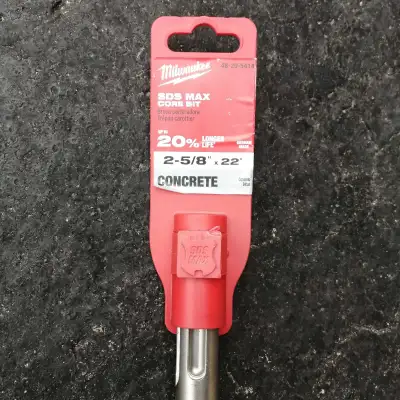 SDS Max Core Bit, 2-5/8"×22" Concrete , View more