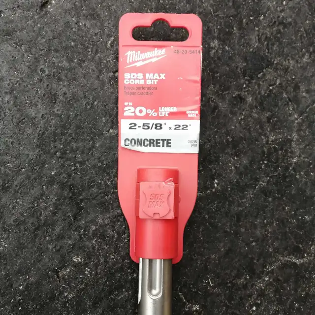 SDS Max Core Bit, 2-5/8"×22" Concrete  in Power Tools in Markham / York Region - Image 2