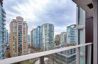 High-rise 1-BR, 1BA apartment in downtown Vancouver. Unfurnished
