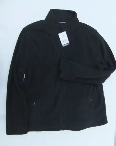 New Women's Black Zipper Warm Soft Sweater, Size L, View more