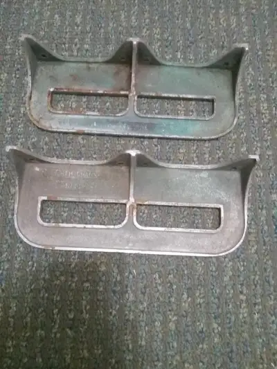 Vintage brass NORTH CHANNEL boat steps 11" by 4 1/2 "